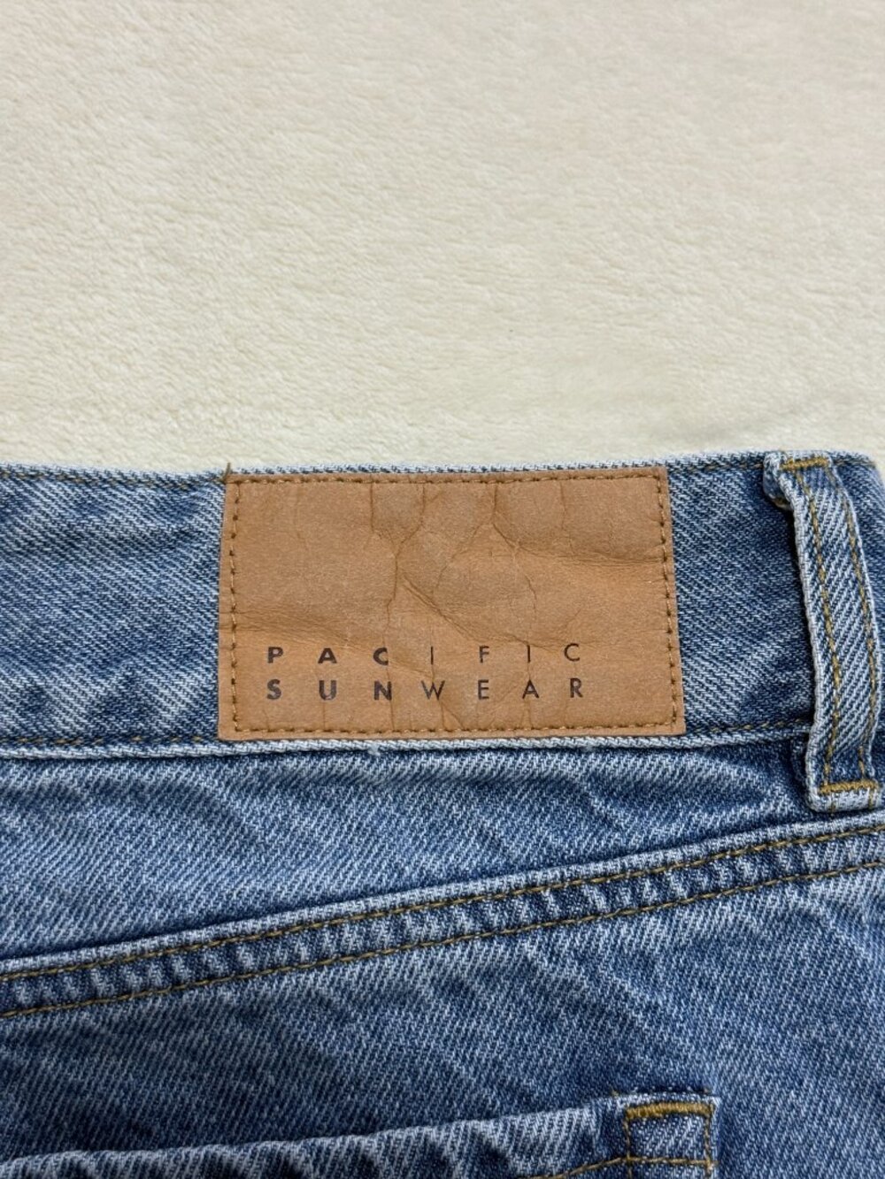 PacSun Baggy Jeans Womens 31 Blue Wide Leg 100% Cotton High Rise Y2K Denim - Picture 5 of 15
